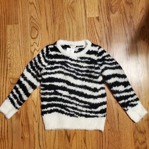 J. CREW FACTORY | Wool Blend Zebra Print Sweater